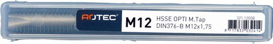 Rotec Machinetap metrisch Opti-line DIN371 doorlopend M12