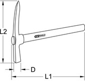 KS Tools metselhamer, Amerikaanse vorm