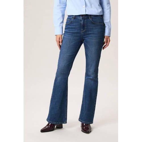Miss Etam flared jeans medium blue denim