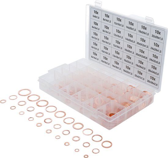 BGS Koper afdichtingsring assortiment 300 delig