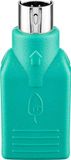 Goobay USB ADAP A-F/PS2-M, Groen