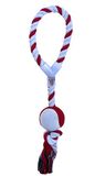 Athletic CyP Brands Athletic Club Hondenspeelgoed, bal, touw, rood