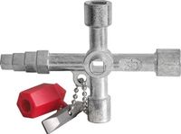 Hessen Profi Key Hessen Schakelkastsleutel Vierkantsleutel Metaal Staal Kunststof Rood Zilver 6 7 8 9 3 5