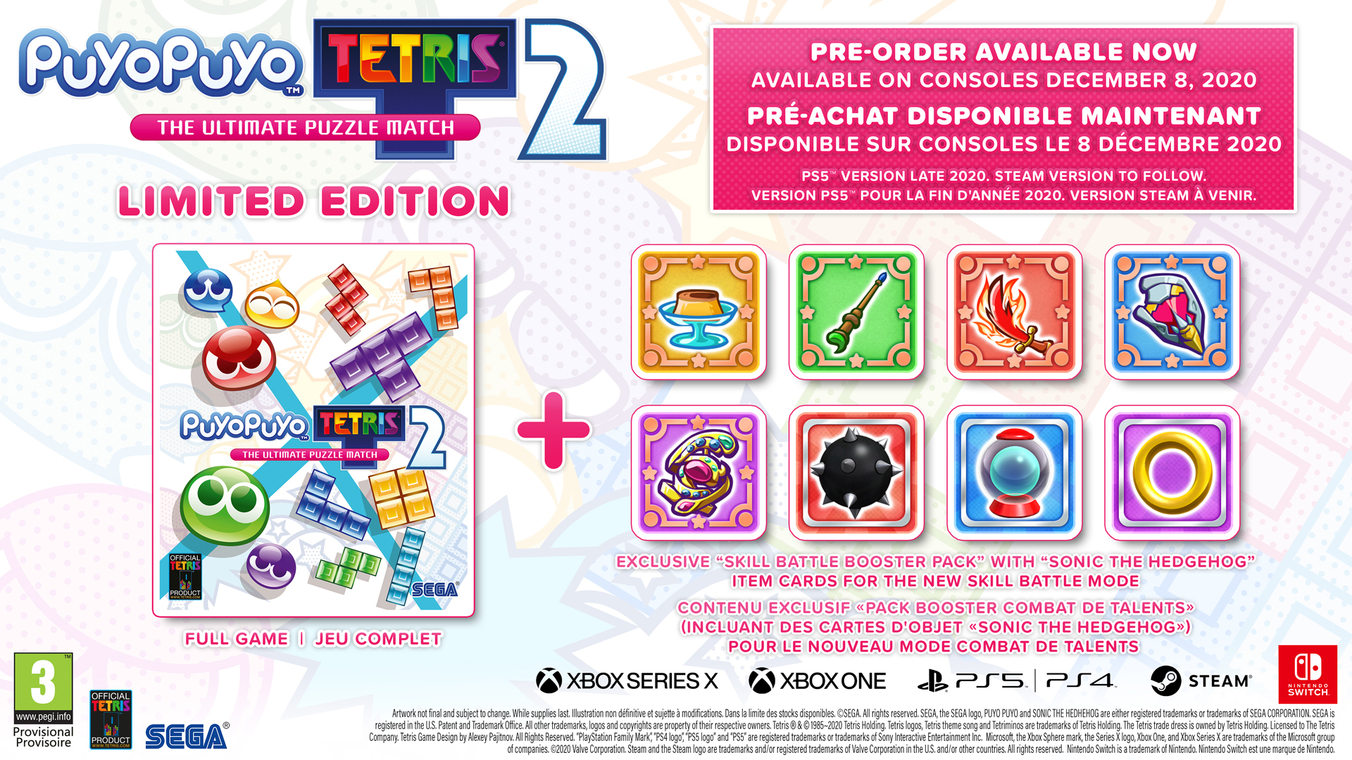 Sega Puyo Puyo Tetris 2 Limited Edition Nintende Switch