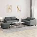 Maison Exclusive ensemble de canapé 3 pièces avec coussins, gris foncé, tissu