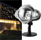 EMOS Led-sneeuwvlokken, neutraal wit, efficiënte wandverlichting, gevelprojectie, muur en muur, IP44, kerstverlichting voor binnen en buiten, 3 m kabel