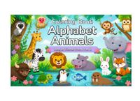 Alphabet Animals Coloring Book: Jungle Friends from A to Z