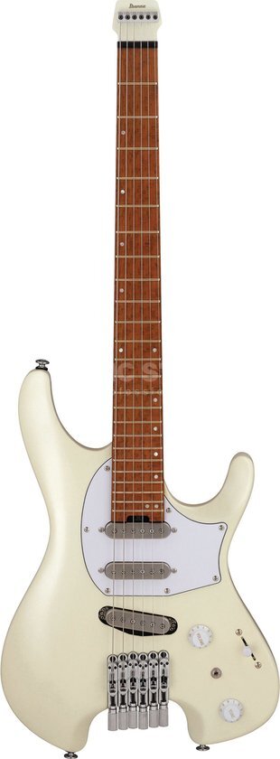 Ibanez Ichika Nito Signature ICHI10-VWM Vintage White Matte headless elektrische gitaar met gigbag