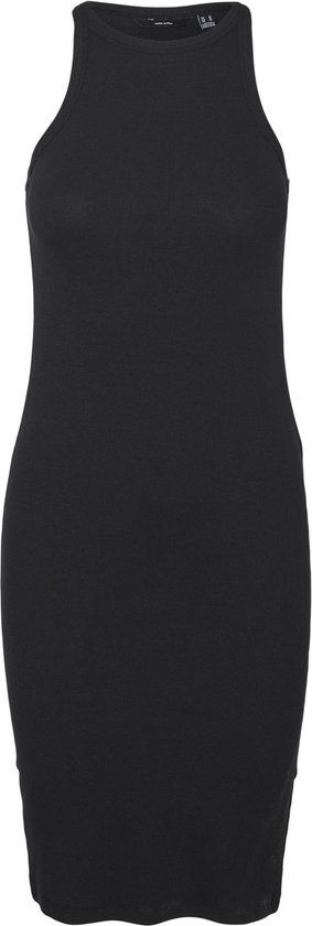 VERO MODA VMCHLOE SL ABK DRESS GA JRS NOOS Dames Jurk - Zwart - Maat XL