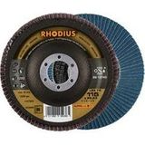 Rhodius 202680 LSZ F2 Fächerschleifscheibe Körnung 80 Edelstahl, Stahl 10 St.