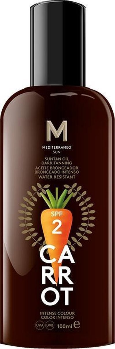 MEDITERRANEO Sun Carrot Suntan Oil Dark Tanning Spf2 100 Ml