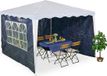 Merkloos Relaxdays Zijwanden partytent set van 3 - 2 x 3 m - waterdicht PE - blauw