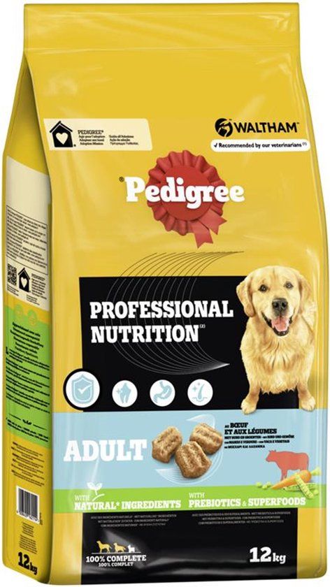 Pedigree Professional Nutrition Adult Rundvlees & Groenten - 12kg