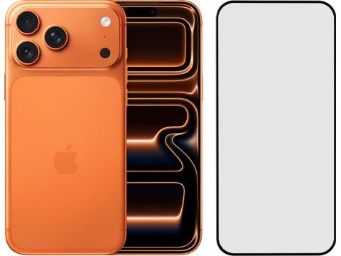 Apple iPhone 17 Pro Max 256GB Oranje + BlueBuilt Screenprotector Glas