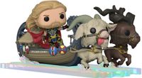 Funko Thor - Thor: Love & Thunder POP! Rides Super Deluxe Thor & Goat Boat 13 cm Figurine de collection - Multicolore