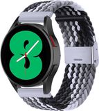 By Qubix Qubix Garmin Venu / Sq / Sq2 / 2 plus - Braided bandje - Grijs / zwart