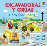 Excavadoras Ediciones Usborne Libros con imanes- Excavadoras y grúas