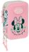 Safta Minnie Mouse Minty 12.5x19.5x5.5 Cm Triple Etui Rose Femme