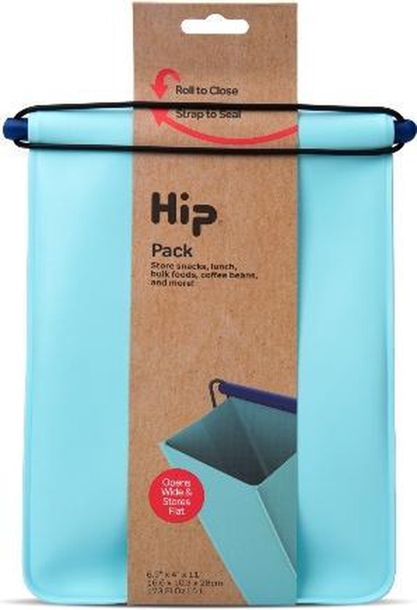 Hip Pack Groot - Herbruikbare Lunchzak - Siliconen/Polypropyleen - Blauw
