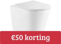 QeramiQ Dely cuvette suspendue – sans bride – profondeur 51,7 cm – avec abattant softclose intelligent – blanc mat