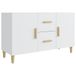 VidaXL Dressoir 100x36x60 cm bewerkt hout wit