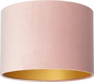 Uniqq Lampenkap velours roze Ø 35 cm - 20 cm hoog