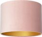 Uniqq Lampenkap velours roze Ø 35 cm - 20 cm hoog