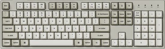 Keychron C2 Pro - Mechanisch Toetsenbord - US Qwerty - 100% - Rode Switch - Retro