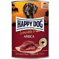 HAPPY DOG Sensible Pure Natvoer Hond Adult 6x400 g Struisvogel