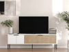 NOPA meuble TV-hifi 2 portes blanc/chêne