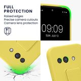 kwmobile back cover voor Google Pixel 9a - TPU - Stralend Geel