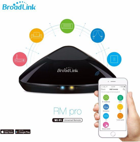 Broadlink RM Pro+ WiFi Smart Home Hub, IR RF All in One Automation Learning Universal Remote Control