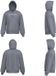 Kappa Sweat à capuche Femmo Gris Coton Regular Fit Hommes