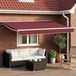 Maison Exclusive - Pare-soleil électrique, 3,5 x 2,5 m, bordeaux, 100% polyester