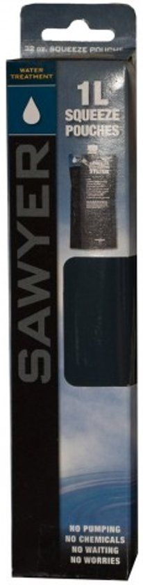 Sawyer Squeezable Pouch - 1L - 3 Stuks