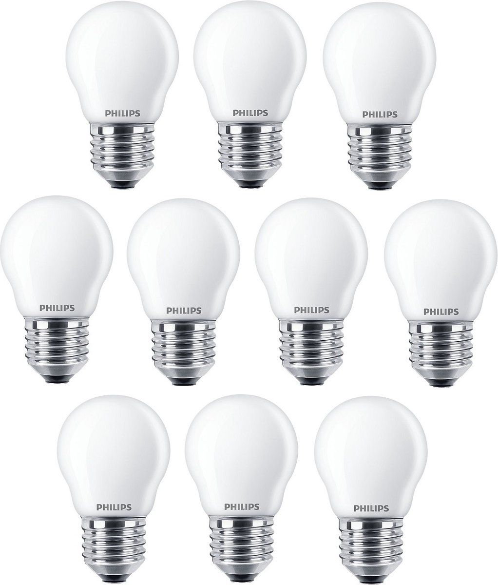 Philips LED Kogellamp E27 2.2W 250lm 2700K Mat - 10 stuks