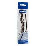Milan Natural charcoal sticks potlood 5 stuk(s) Donkergrijs