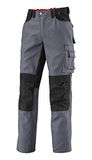BP Workwear 1789-555-53 werkbroek - elastiek in de rug - tailleplooien - normale pasvorm - maat: 52n - kleur: donkergrijs/zwart