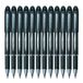 Uni-ball SX210 Jetstream Rollerball Rubberen gripzone 1,0 mm Punt 0,7 mm lijnbreedte 12 stuks zwart