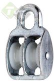 DX 12 mm diameter kabel 390 kg belasting katrol dubbel wiel nylon
