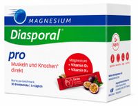 Protina Magnesium-Diasporal Pro Directgranulaat voor spieren en botten, met passievruchtensmaak, 30 sticks