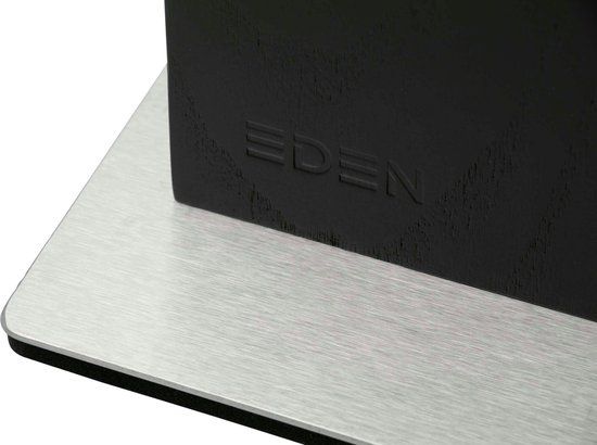 Eden Magnetic Knife Block EQB102 - Zwart Essenhout - 23 x 25 cm