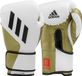 Adidas Gants de boxe Speed TILT 350V Pro Training Blanc/Or - 10 oz.