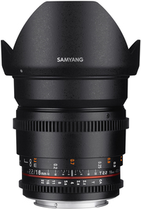 Samyang 16mm T2.2 VDSLR ED AS UMC CS II, Canon