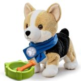Chien en peluche interactif - Marche et aboie - Commandé par la voix - À partir de 18 mois