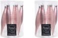 Inge-glas Decoris Kerstbal Pegels - 12 stuks - Lichtroze - D15 cm - Kunststof