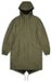 Rains Fishtail Parka W3 Unisex Donkergroen XS