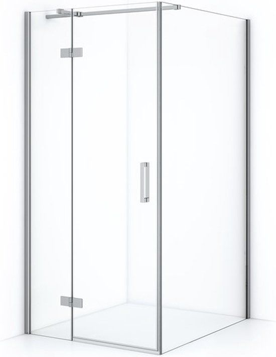 Maxaro Diamond Douchecabine 120x100cm Chroom Helder Glas Draaideur