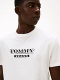 Tommy Hilfiger Tommy Jeans Heren T-shirt Katoen Zwart/Wit XL