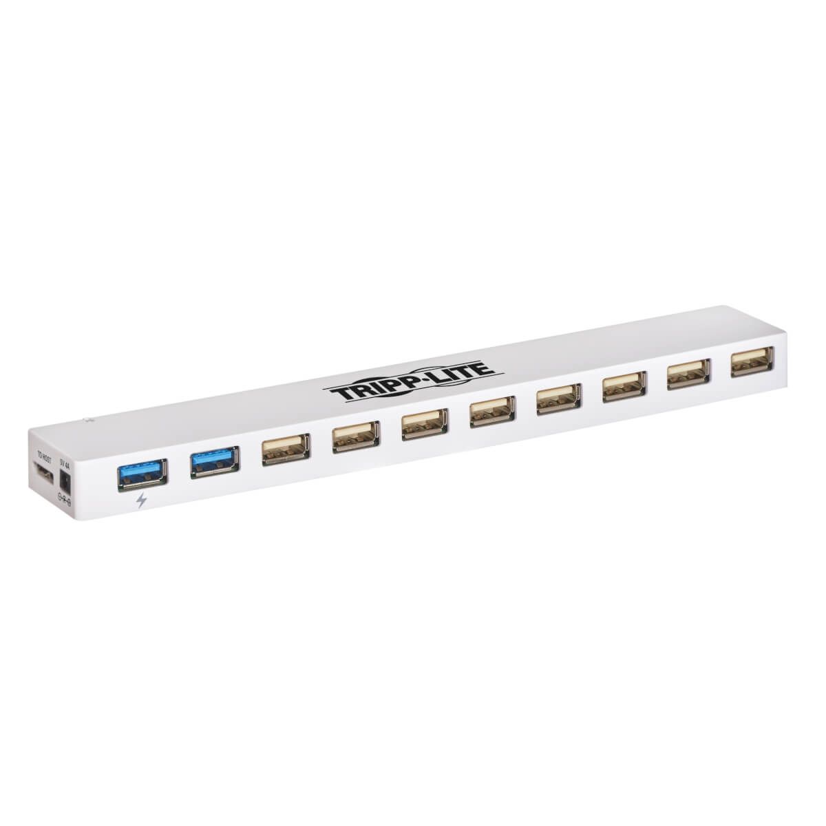 Tripp Lite U360-010C-2X3 USB 3.0 / 2.0 Hub - 10 Ports, White